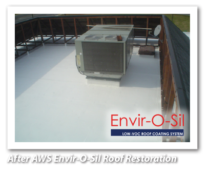 After AWS Ure-A-Sil Roof Coating