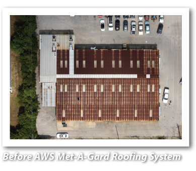 Before AWS Ure-A-Sil Roof Coating